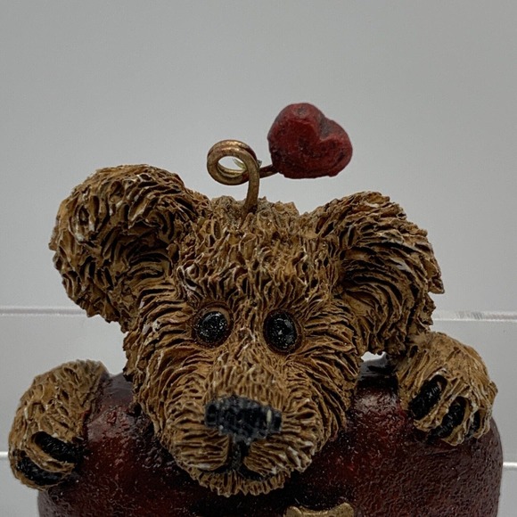 Vintage Resin Boyd's Bears Pin Brooch "Be Mine" Valentine's Day - Picture 2 of 6